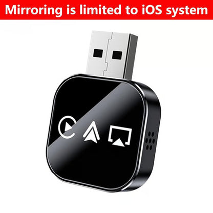 🔥2026 Upgrade 3 in 1 Wireless Carplay Mirror Link Adapter Instant Wired to Wireless Conversion Plug & PlayMini Stable Design for Wired Carplay,AirPlay